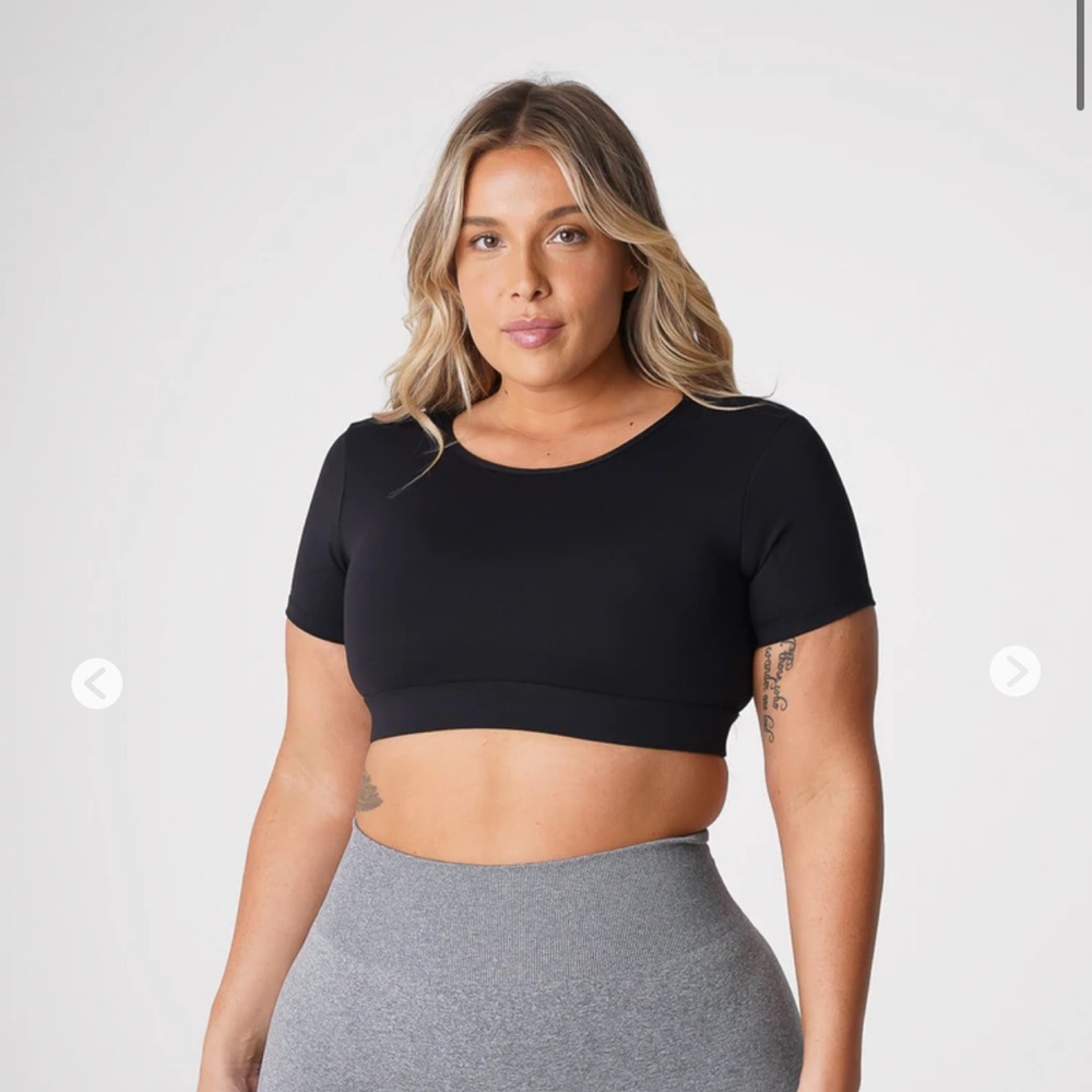 Black Open Back Tee